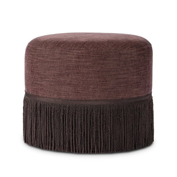 Sinclair Fringe Ottoman - Laughlin Plum
