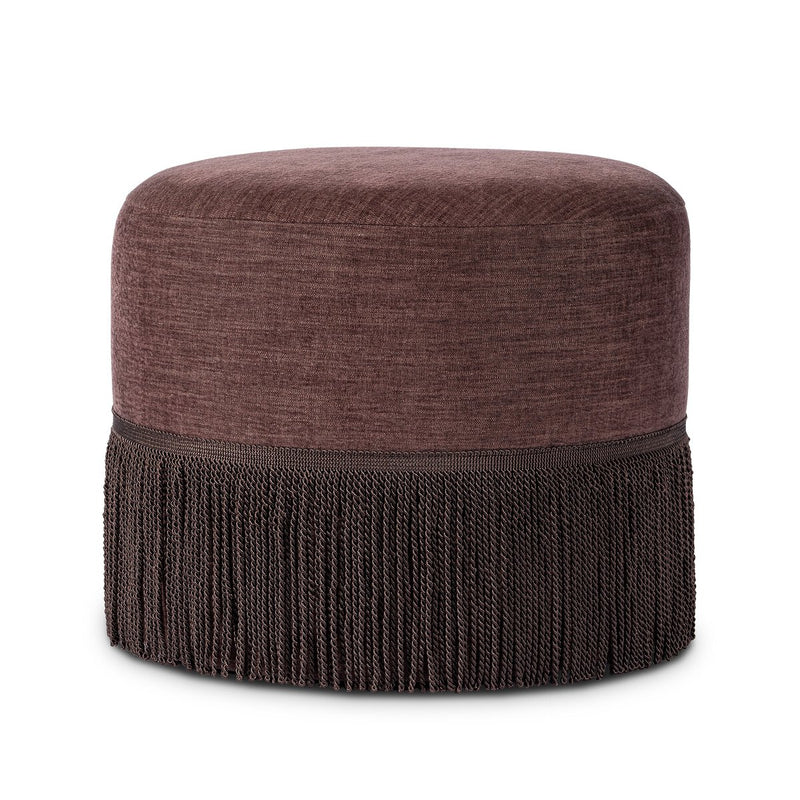 Sinclair Fringe Ottoman - Laughlin Plum