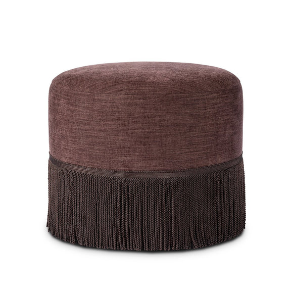 Sinclair Fringe Ottoman - Laughlin Plum