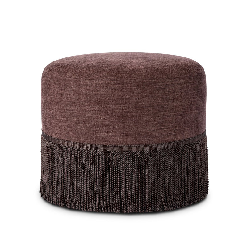 Sinclair Fringe Ottoman - Laughlin Plum