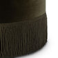 Sinclair Fringe Ottoman - Surrey Olive