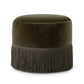 Sinclair Fringe Ottoman - Surrey Olive