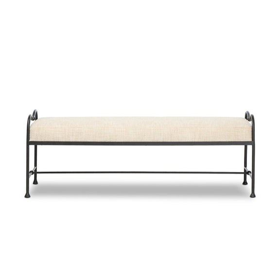 Leona Accent Bench - Yuma Cream