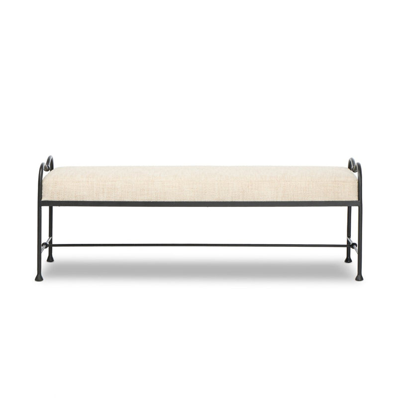 Leona Accent Bench - Yuma Cream