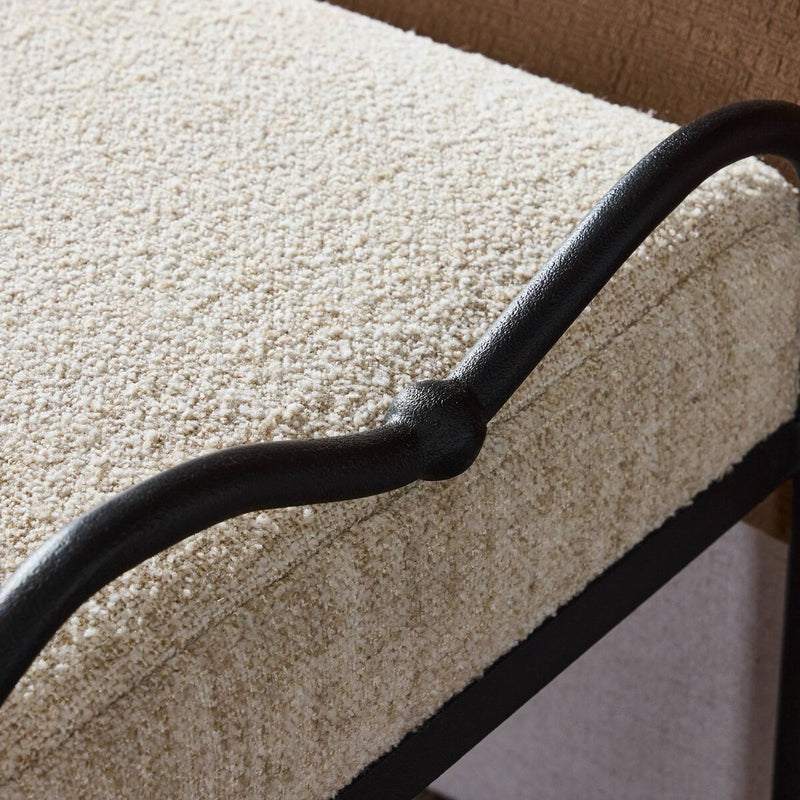 Leona Accent Bench - Yuma Cream
