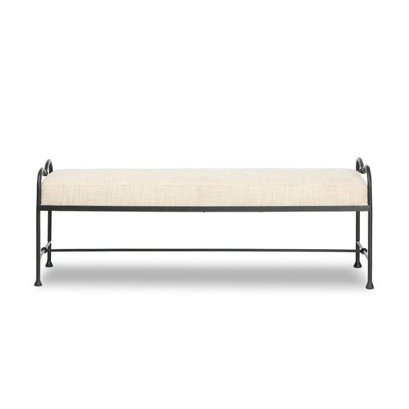 Leona Accent Bench - Yuma Cream