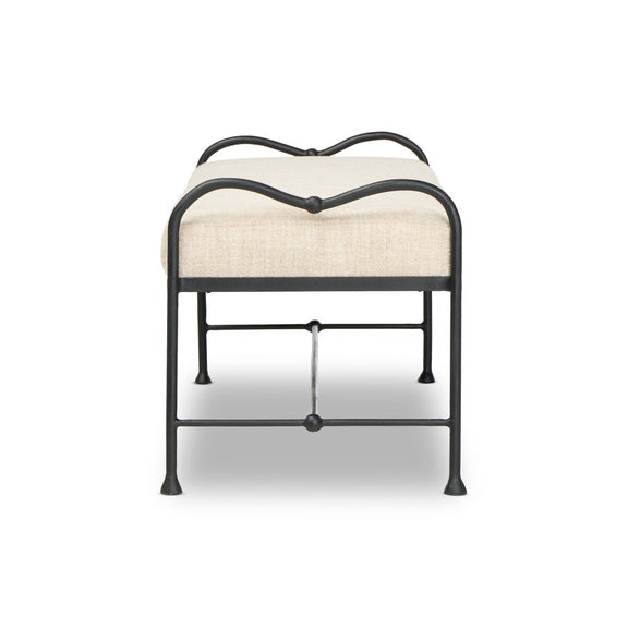 Leona Accent Bench - Yuma Cream