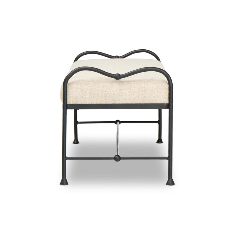 Leona Accent Bench - Yuma Cream