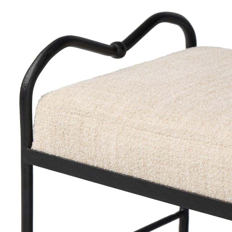 Leona Accent Stool - Yuma Cream