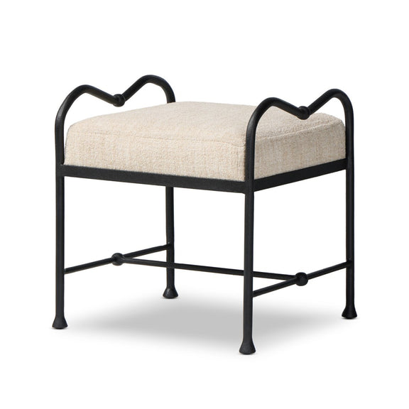 Leona Accent Stool - Yuma Cream