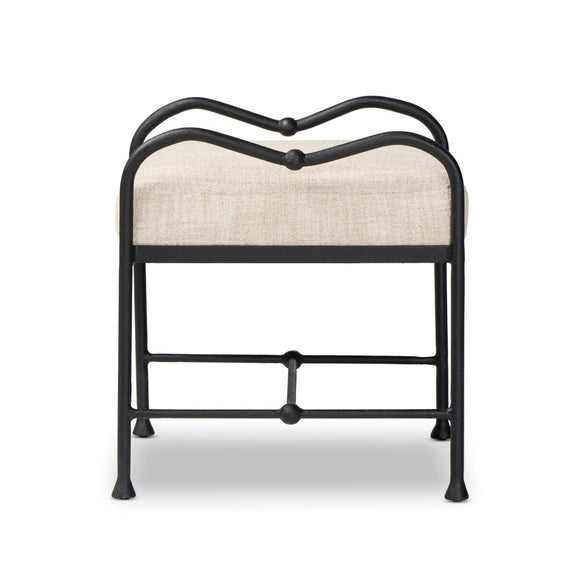 Leona Accent Stool - Yuma Cream