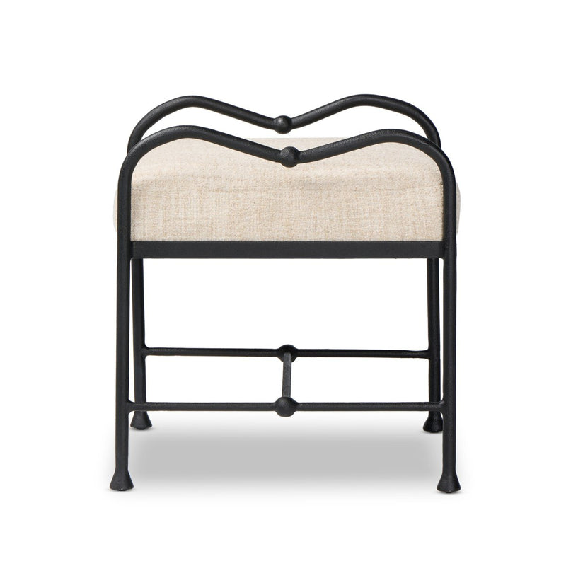 Leona Accent Stool - Yuma Cream