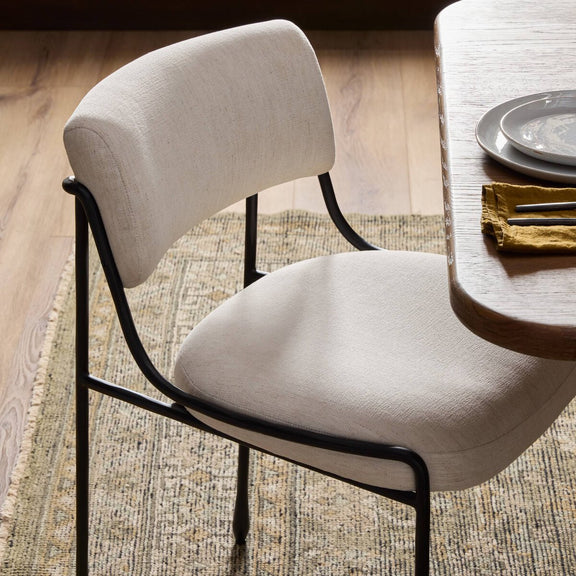 Nettie Dining Chair - Crypton Nomad Snow
