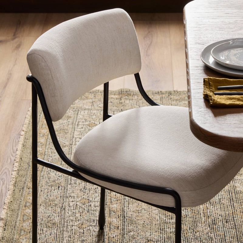Nettie Dining Chair - Crypton Nomad Snow