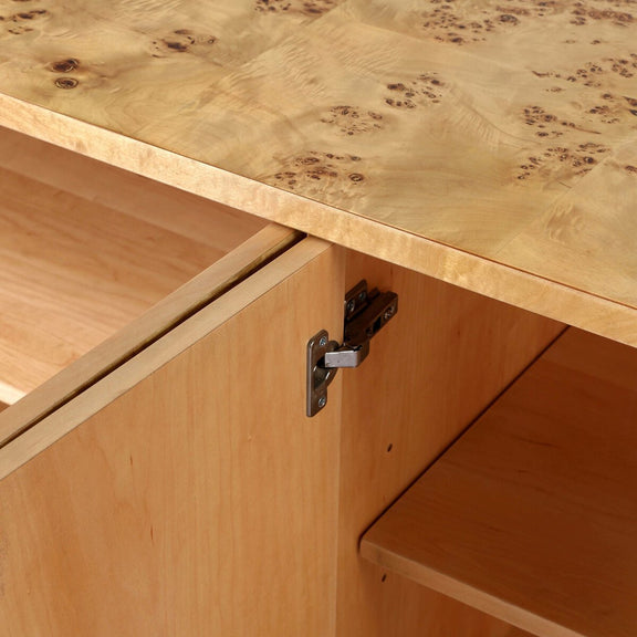 Mullins Media Console - Natural Mappa Burl
