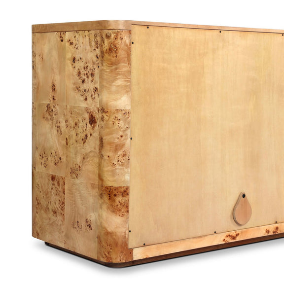 Mullins Media Console - Natural Mappa Burl