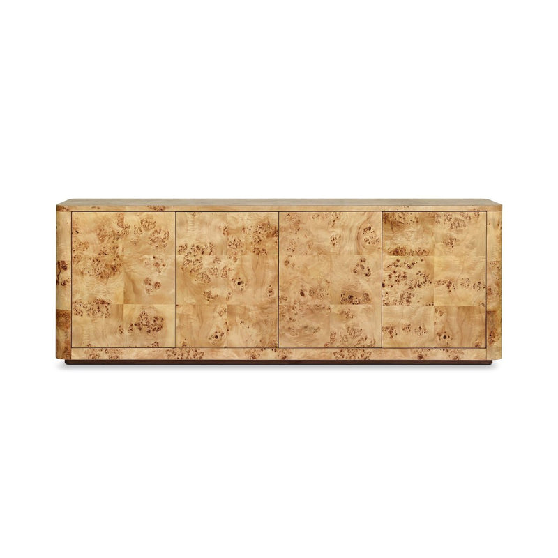 Mullins Media Console - Natural Mappa Burl