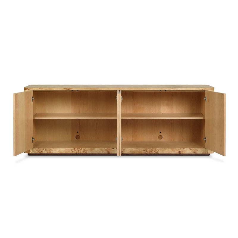 Mullins Media Console - Natural Mappa Burl