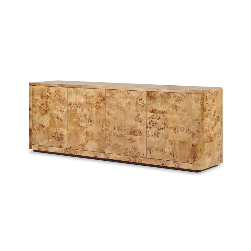 Mullins Media Console - Natural Mappa Burl