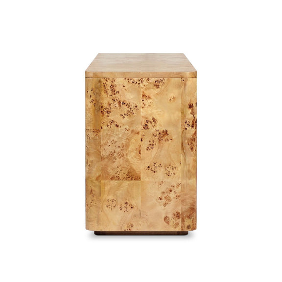 Mullins Media Console - Natural Mappa Burl