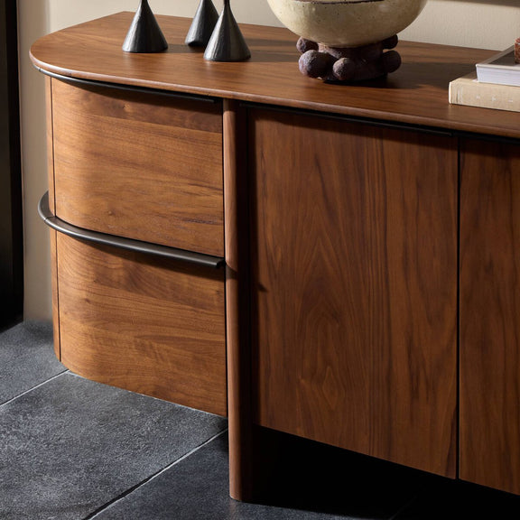Theo Sideboard - Dark Brown Walnut Veneer