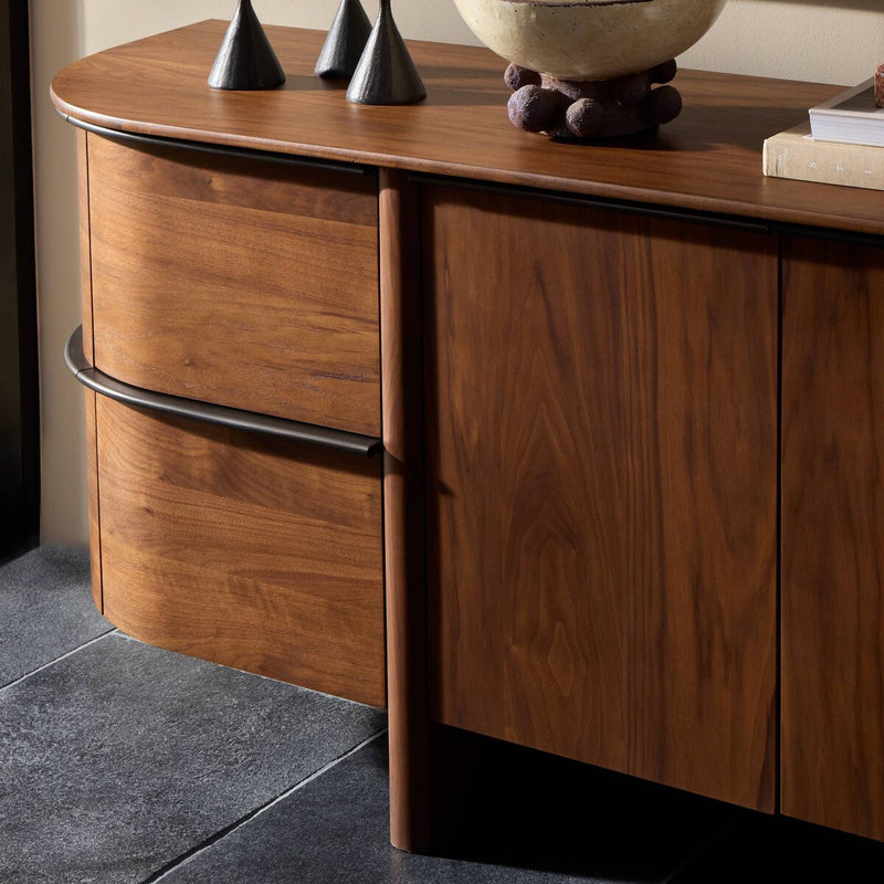 Theo Sideboard - Dark Brown Walnut Veneer