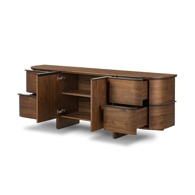 Theo Sideboard - Dark Brown Walnut Veneer