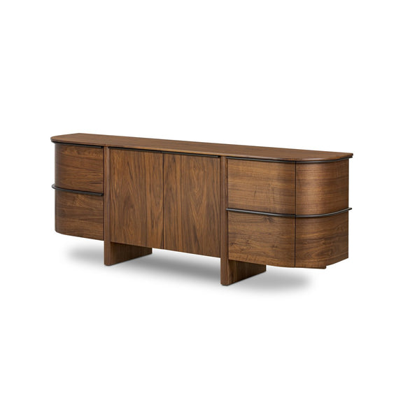 Theo Sideboard - Dark Brown Walnut Veneer