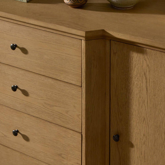 Gladys Sideboard - Light Wash Oak Veneer