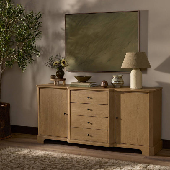 Gladys Sideboard - Light Wash Oak Veneer