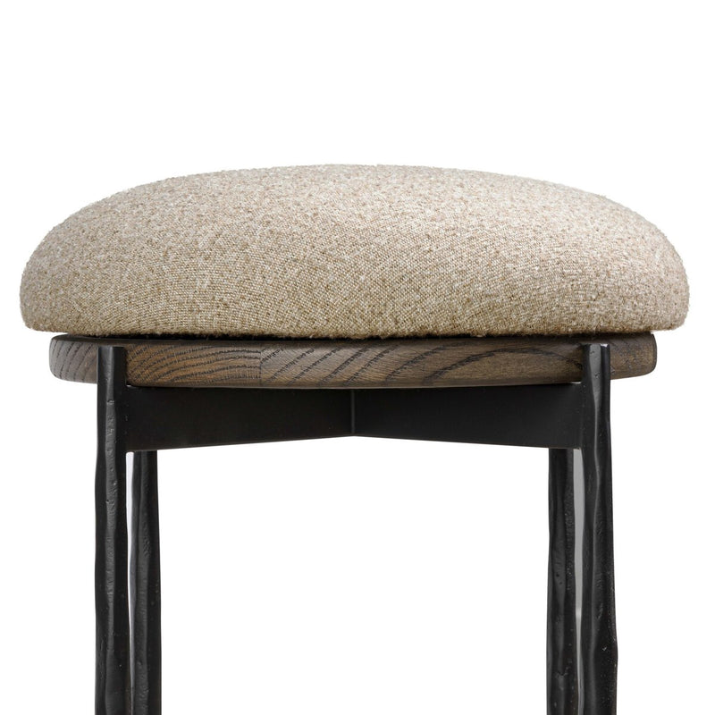 Cofer Swivel Bar + Counter Stool - Weslie Flax