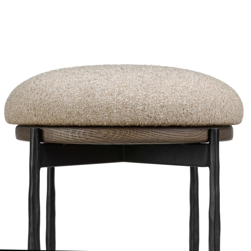 Cofer Swivel Bar + Counter Stool - Weslie Flax