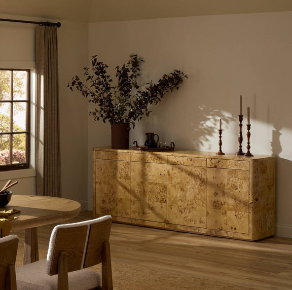Mullins Sideboard - Natural Mappa Burl