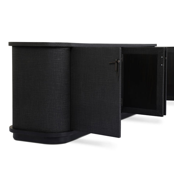 Berlin Media Console - Black Linen