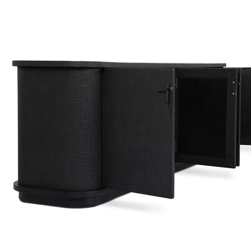Berlin Media Console - Black Linen