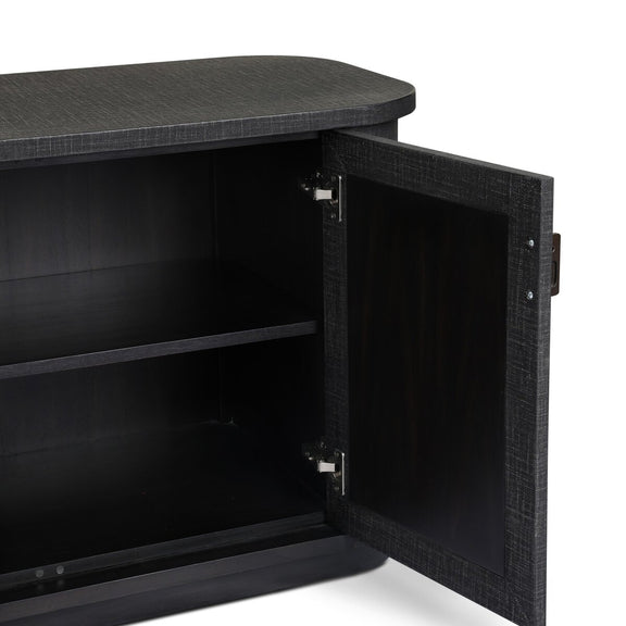 Berlin Media Console - Black Linen