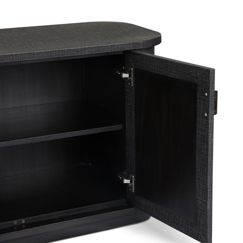 Berlin Media Console - Black Linen