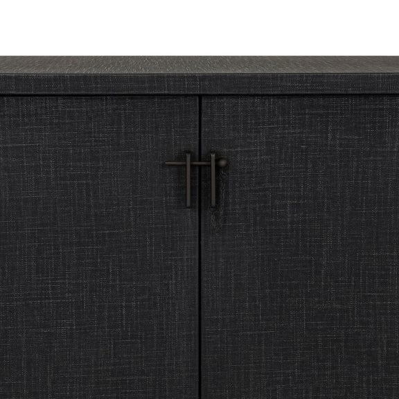 Berlin Media Console - Black Linen