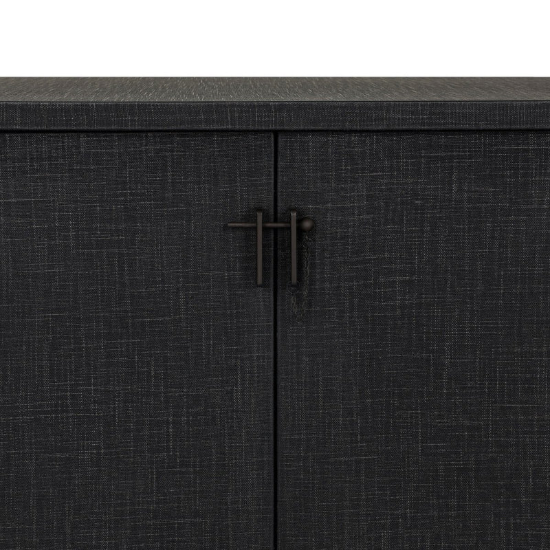 Berlin Media Console - Black Linen