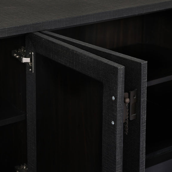 Berlin Media Console - Black Linen