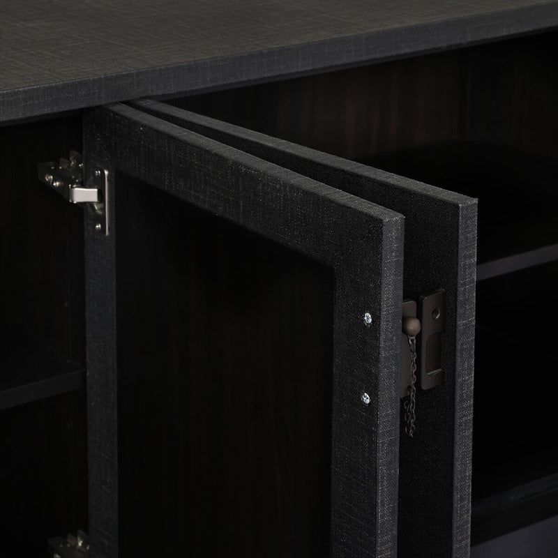 Berlin Media Console - Black Linen