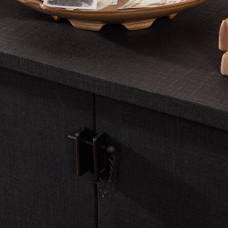 Berlin Media Console - Black Linen