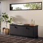 Berlin Media Console - Black Linen