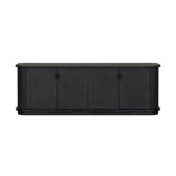 Berlin Media Console - Black Linen