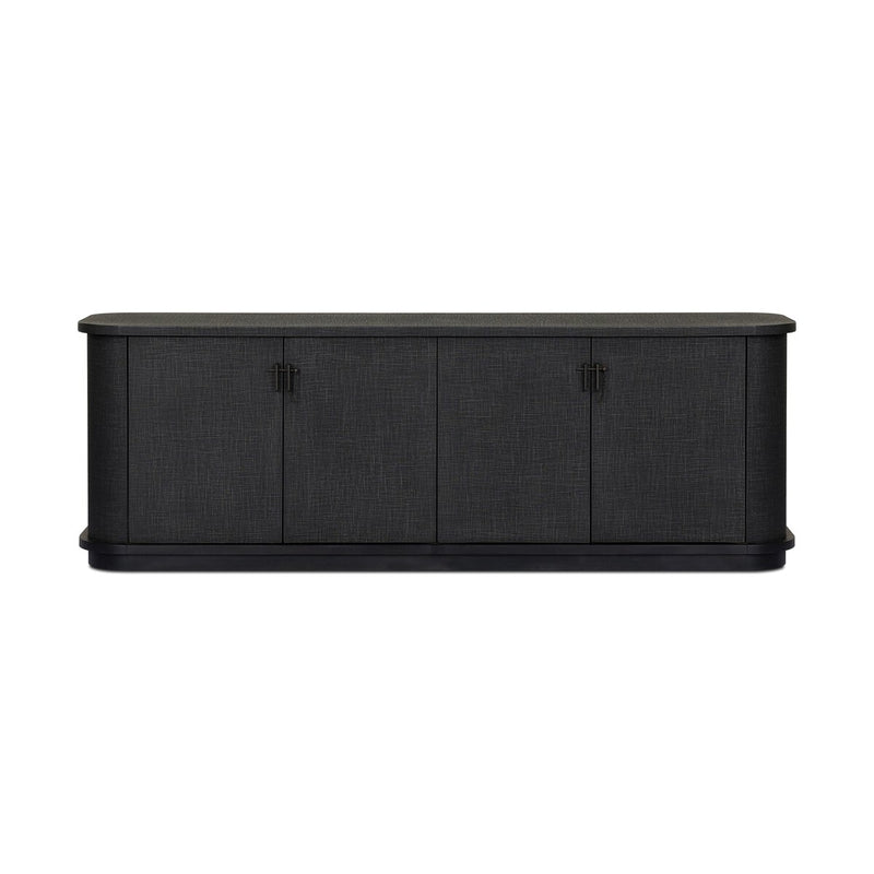 Berlin Media Console - Black Linen