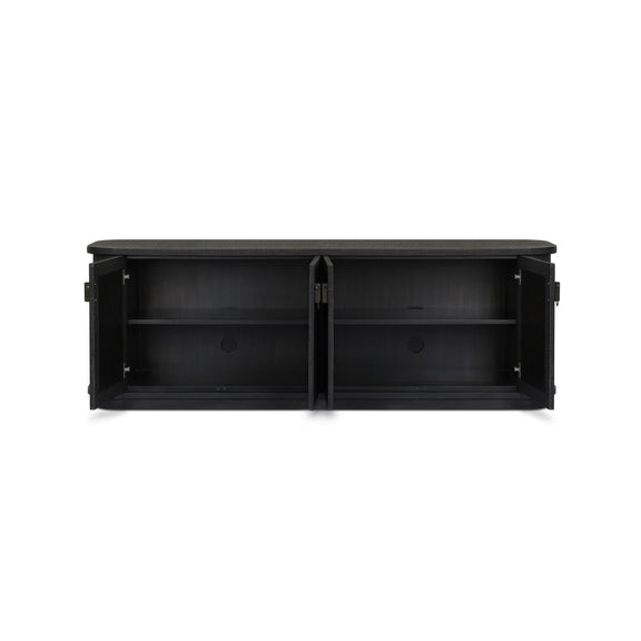 Berlin Media Console - Black Linen