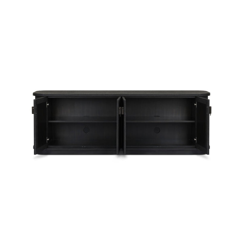 Berlin Media Console - Black Linen