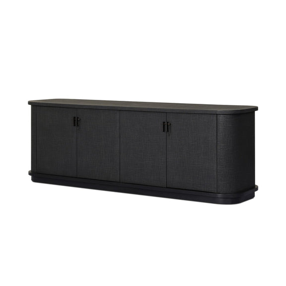 Berlin Media Console - Black Linen