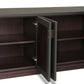 Berlin Media Console - Dark Green Lacquered Linen