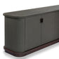 Berlin Media Console - Dark Green Lacquered Linen